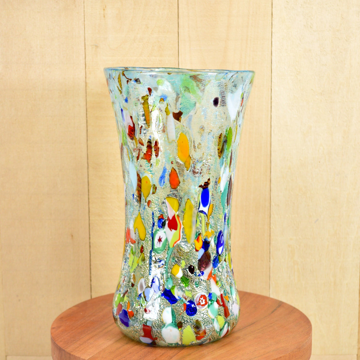 Large Murano Glass Alta Vase, Blue, Made in Italy - My Italian Decor