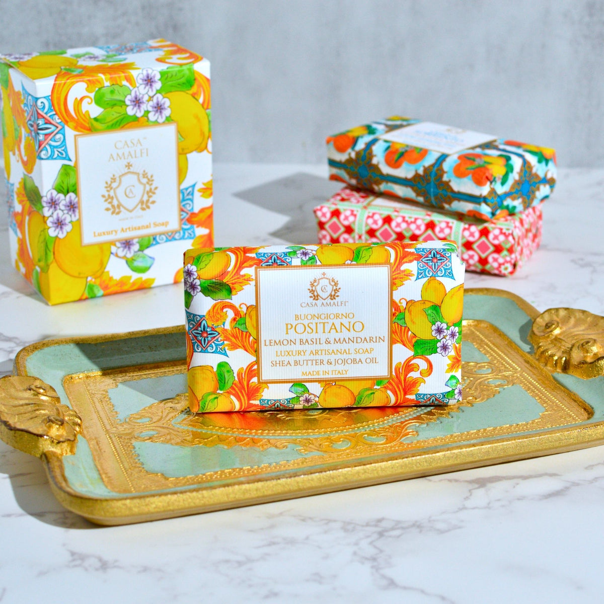 Soap Trio Boxed Set - Lemon Majolica - Made in Italy - My Italian Decor