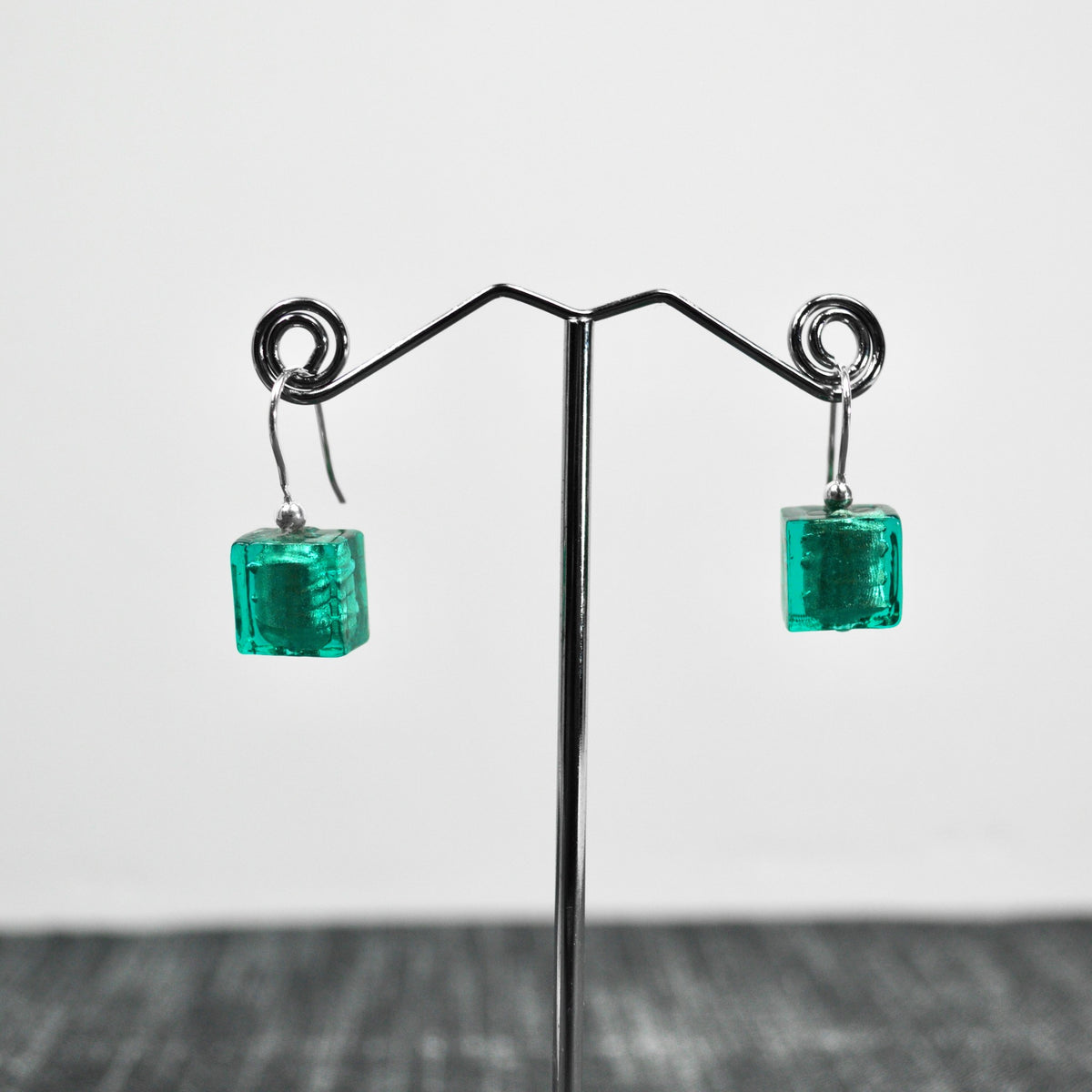 Chiarra Pendant Necklace &amp; Earrings Set, Green, Handmade In Italy - My Italian Decor