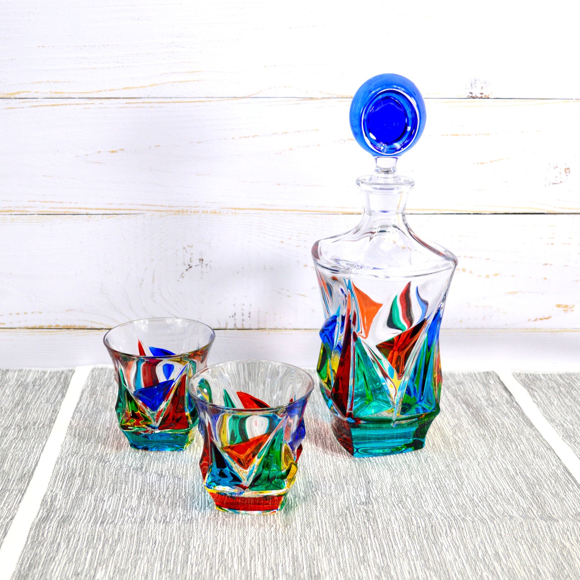 Empress Decanter, Hand-Painted Italian Crystal, Made in Italy - My Italian Decor