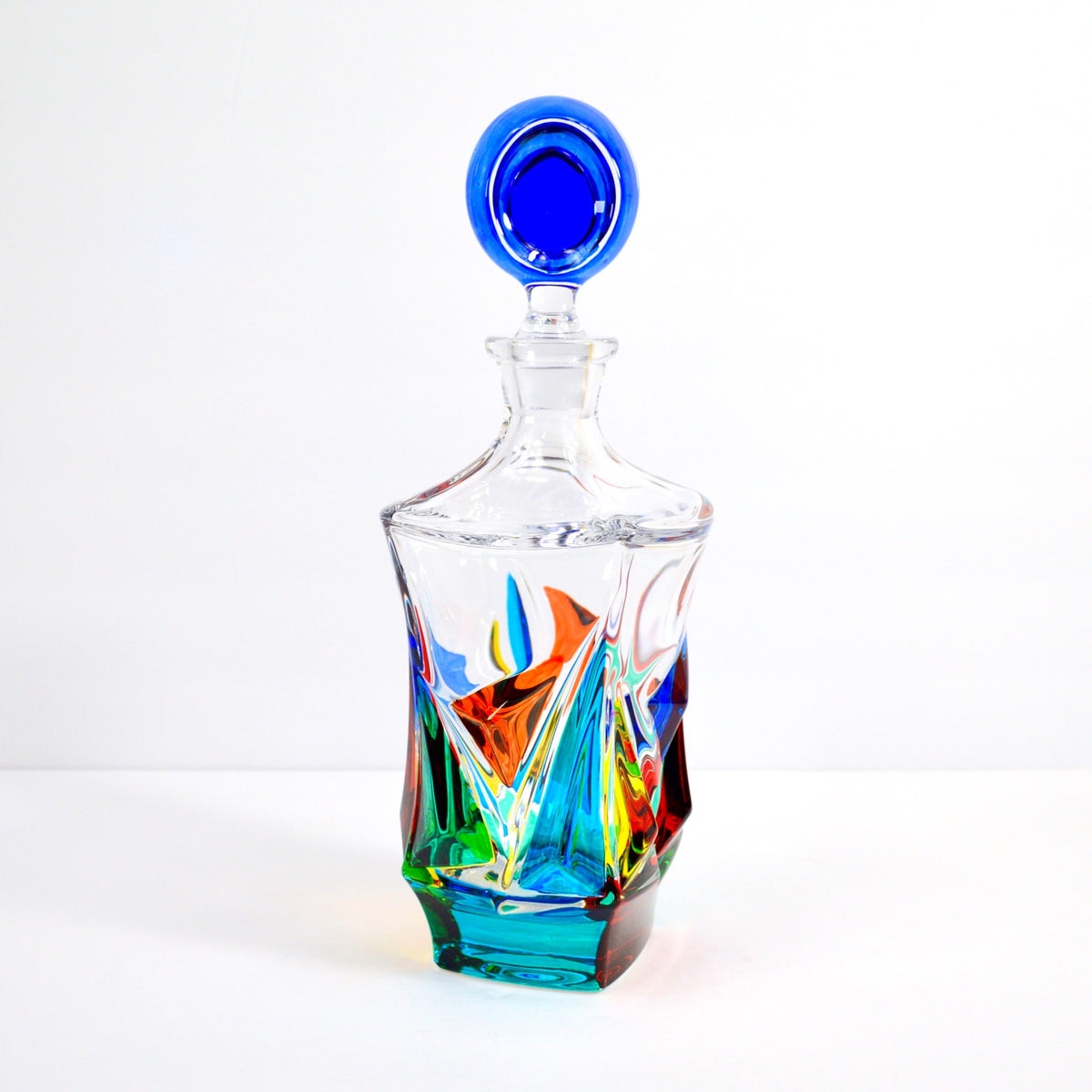 Empress Decanter, Hand-Painted Italian Crystal, Made in Italy - My Italian Decor