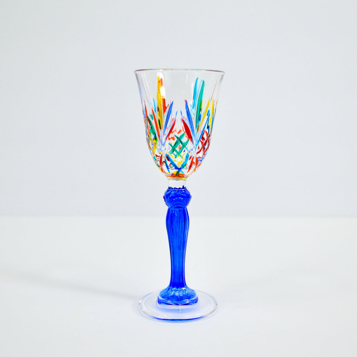 Melodia Cordial Glasses, Hand-Painted Italian Crystal, Set of 6 - My Italian Decor