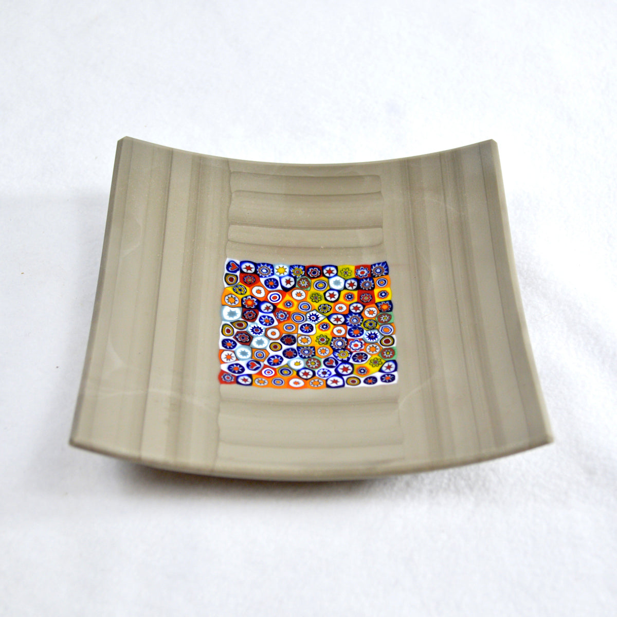 Millefiori Square Decorative Dish, 5.25&quot;, Handmade In Italy - My Italian Decor