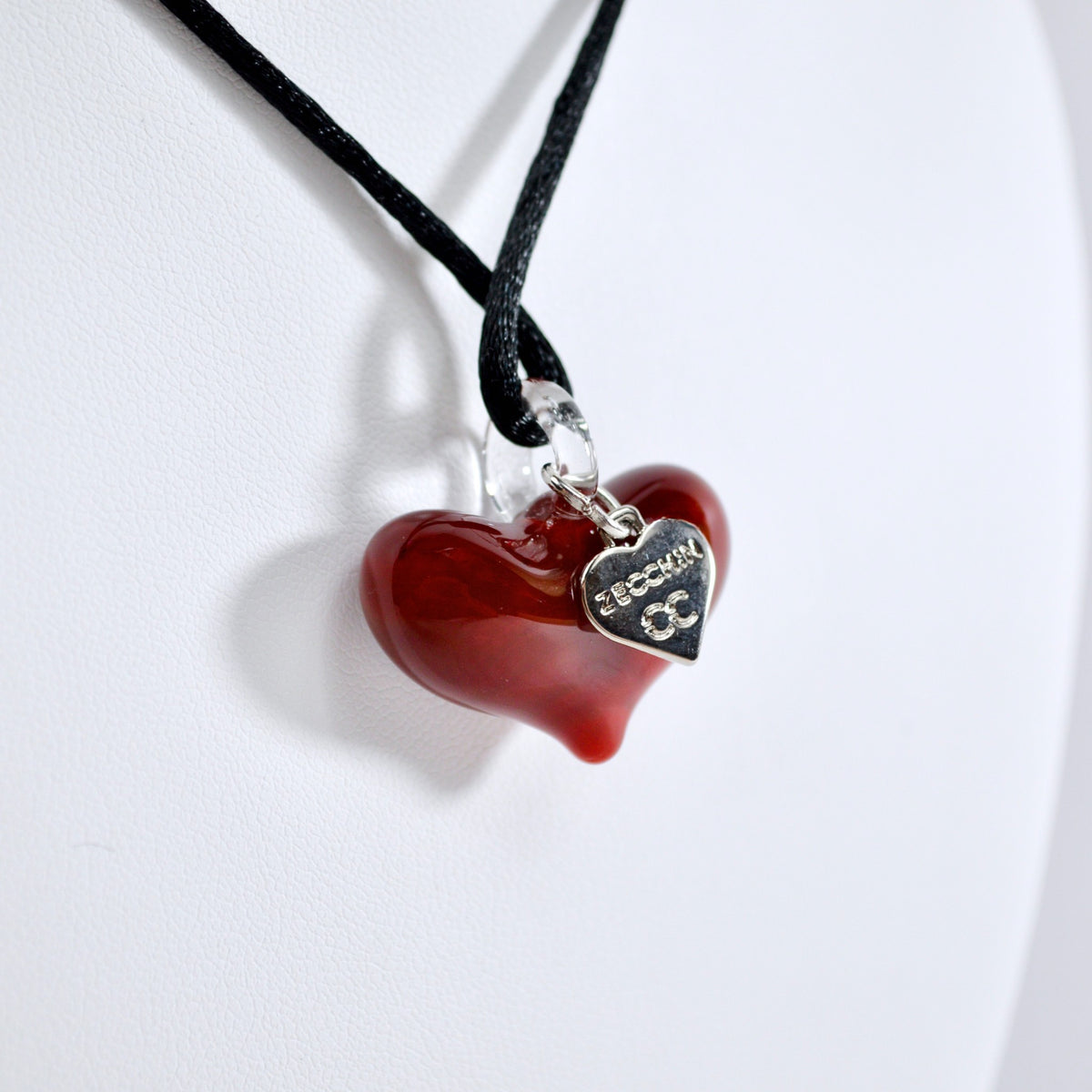 Murano Glass Mini Heart Pendant Necklace, Small or Large, Made in Italy - My Italian Decor