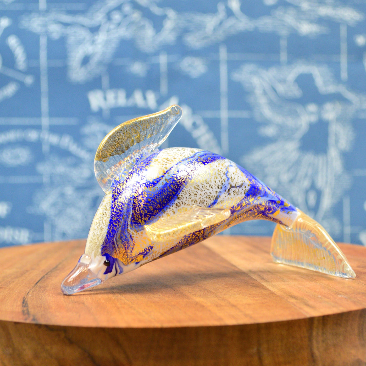 Murano Glass Dolphin, Decorative Figurine, Made in Italy - My Italian Decor