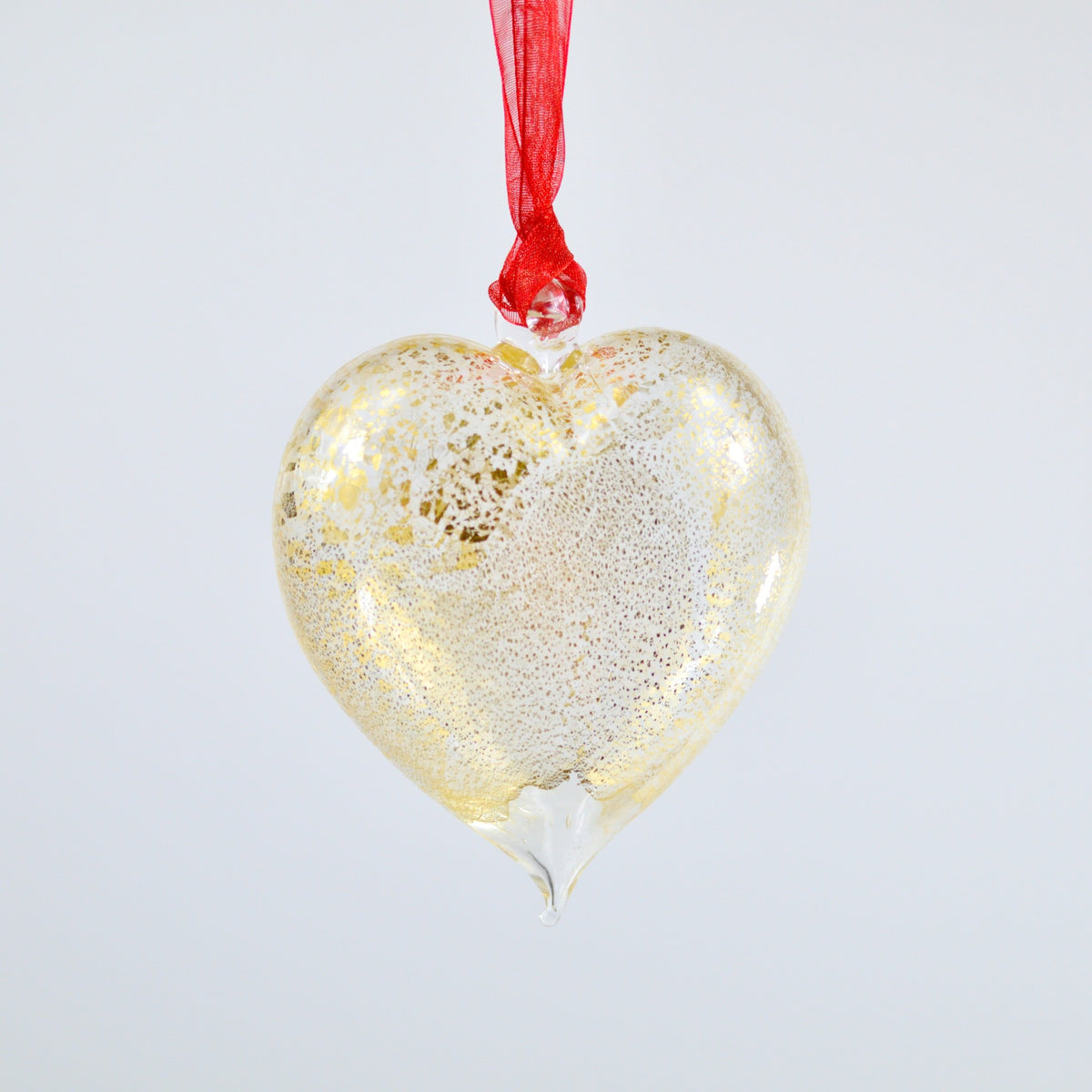 Murano Glass Heart Hanging Ornament, Large - My Italian Decor