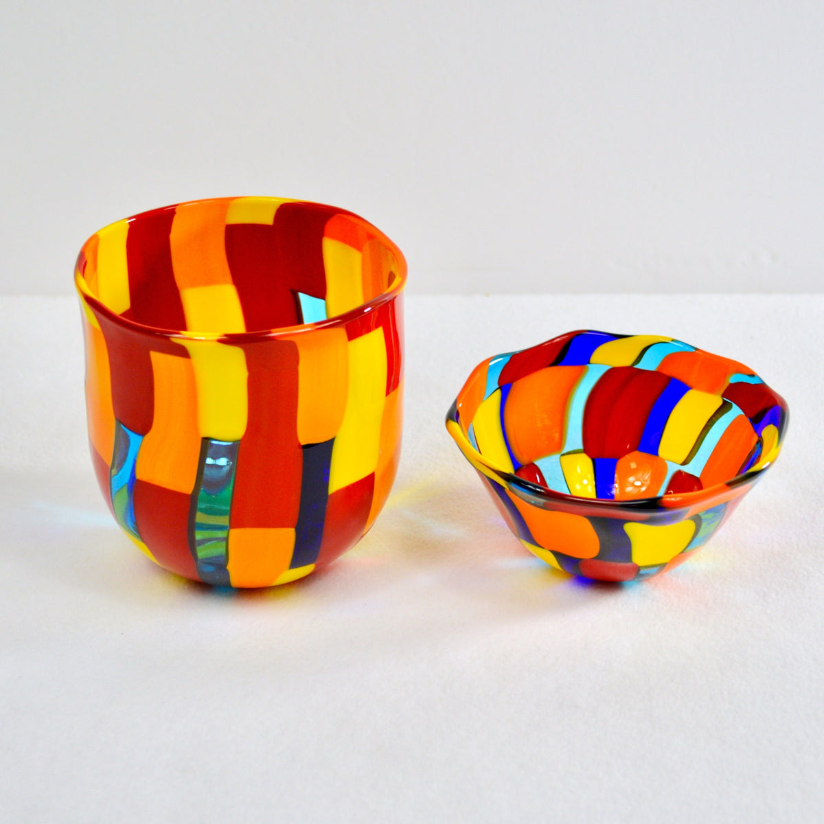 Murano Glass Pazzia Small Bowl, Multi-Colored, Made in Italy - My Italian Decor