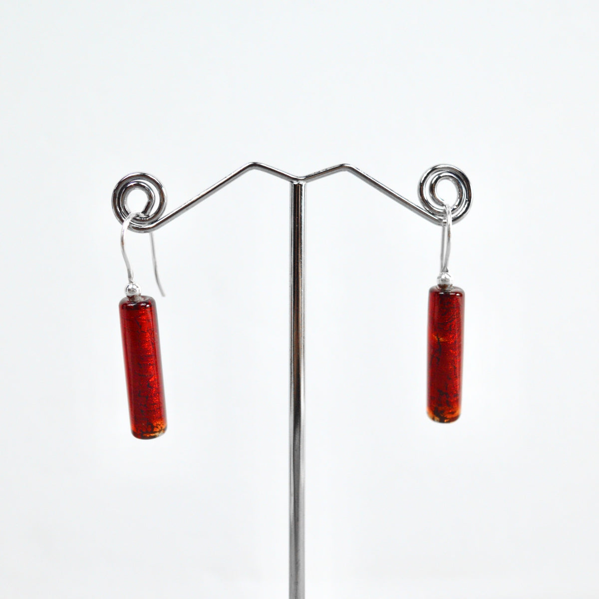 Siena Pendant Necklace &amp; Earrings Set, Red, Handmade In Italy - My Italian Decor