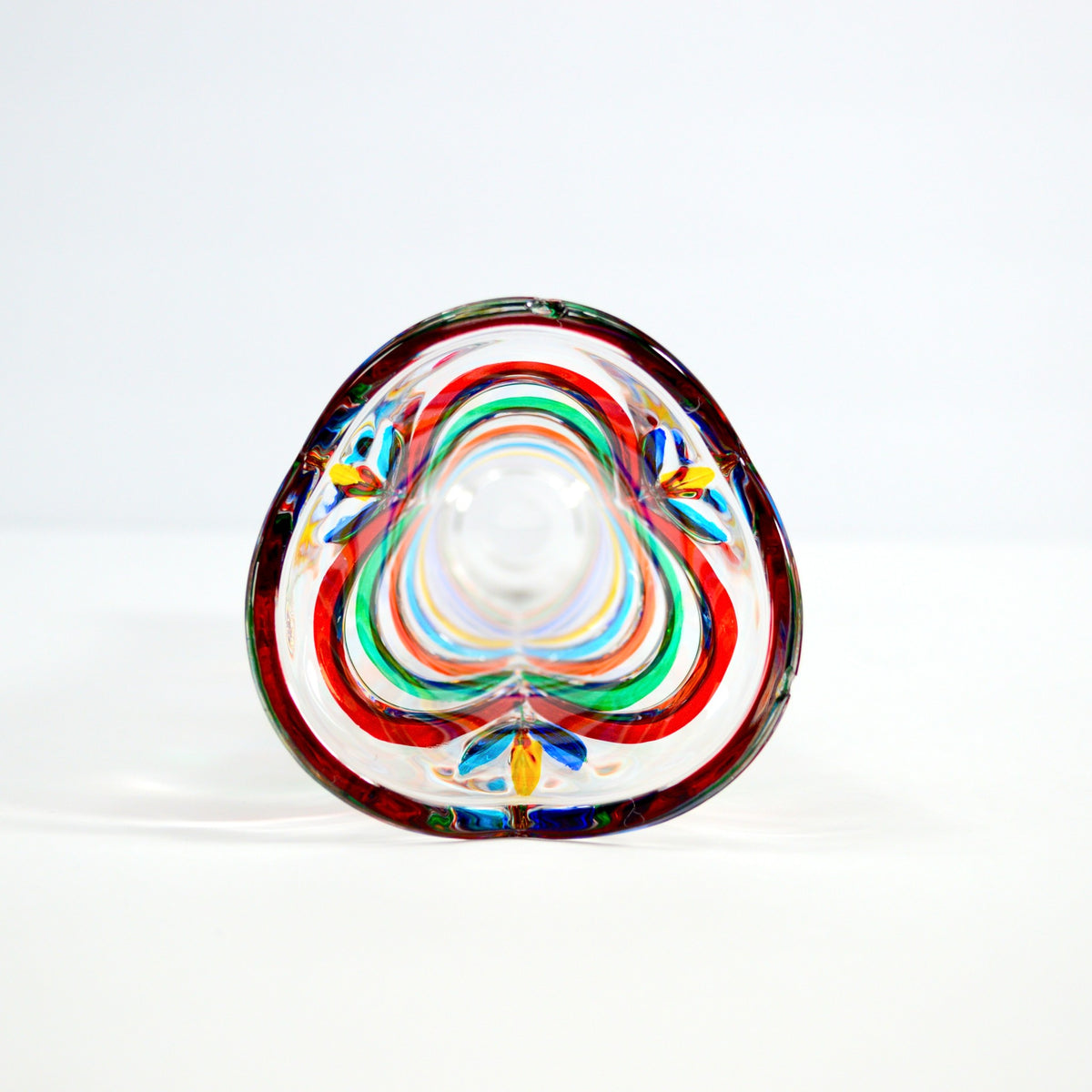 Starburst Bud Vase, Hand Painted Italian Crystal, Made in Italy - My Italian Decor