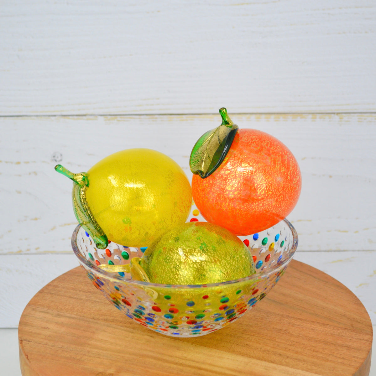 Life-size Murano Glass Limes, Blown Glass Fruit, Made in Italy - MyItalianDecor