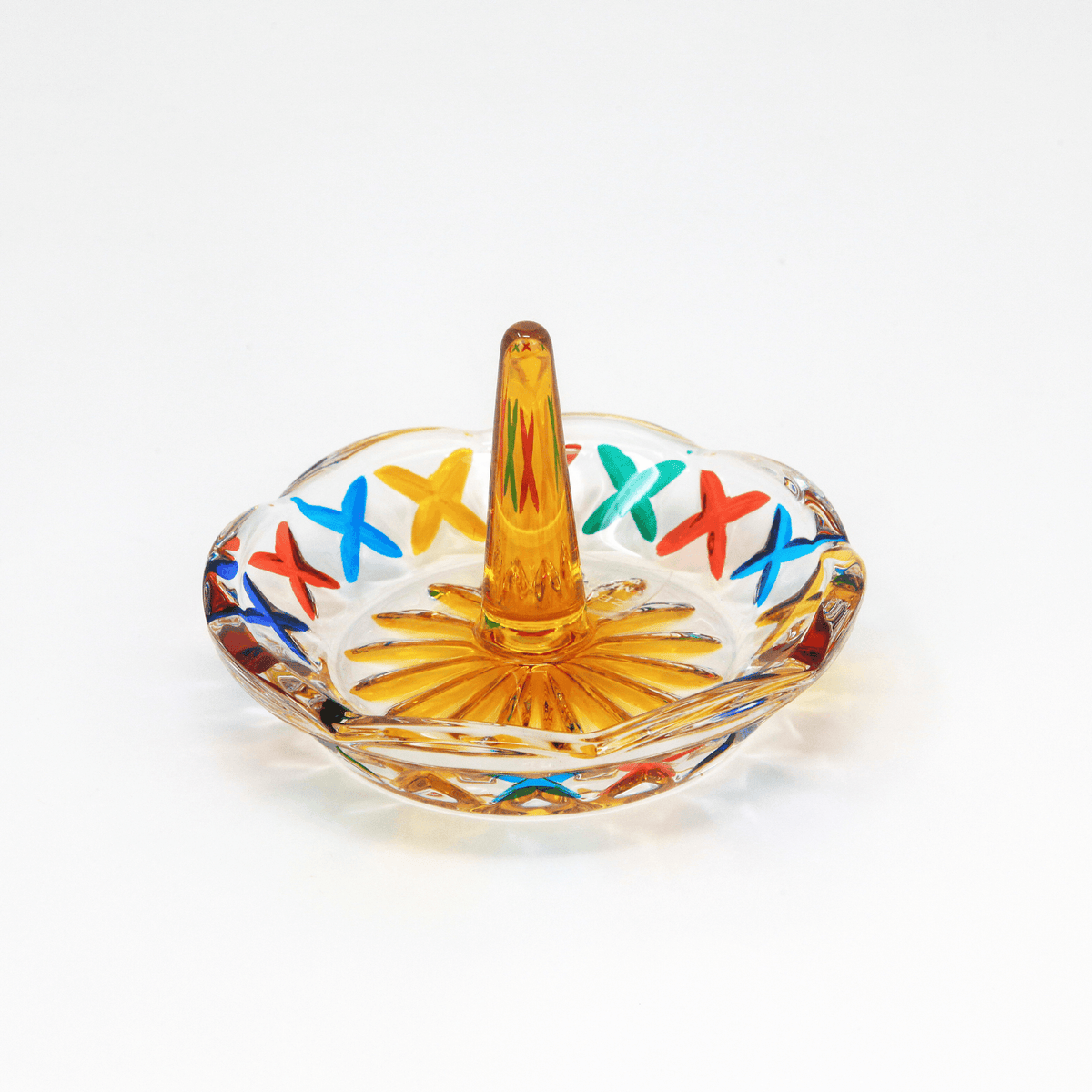 Ring Dish, Hand Painted Italian Crystal, Made in Italy at MyItalianDecor