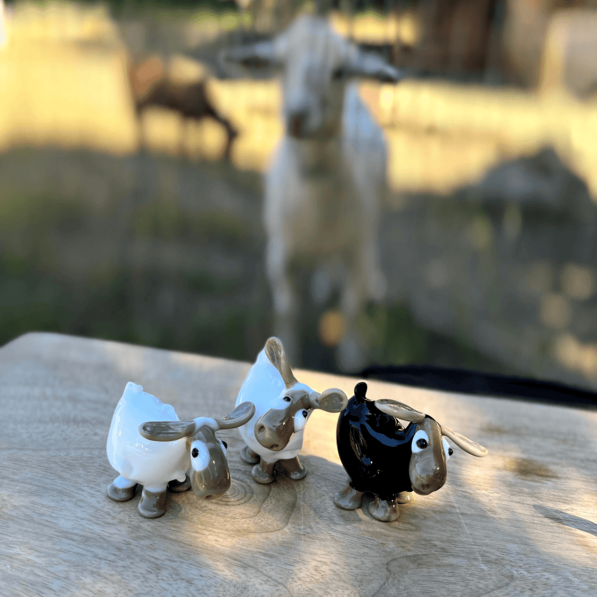 Murano Glass Sheep, Glass Sculpture, Figurines, Set of 3, Made in Italy at MyItalianDecor