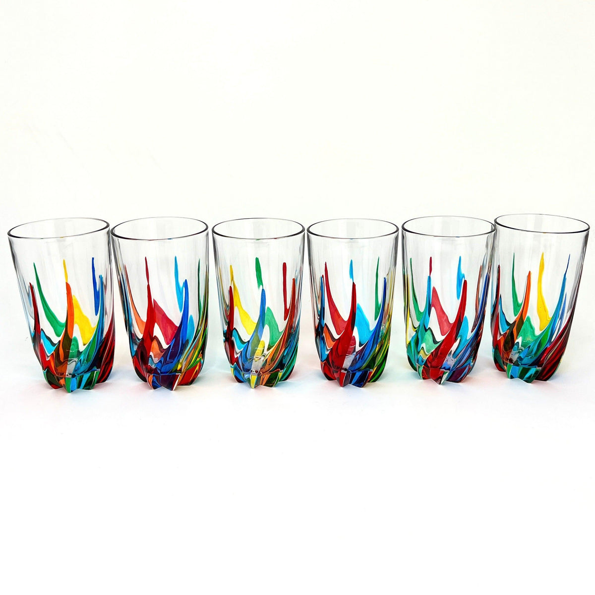 Trix Drinking Glasses, Tall Set of 2 - Made In Italy at MyItalianDecor