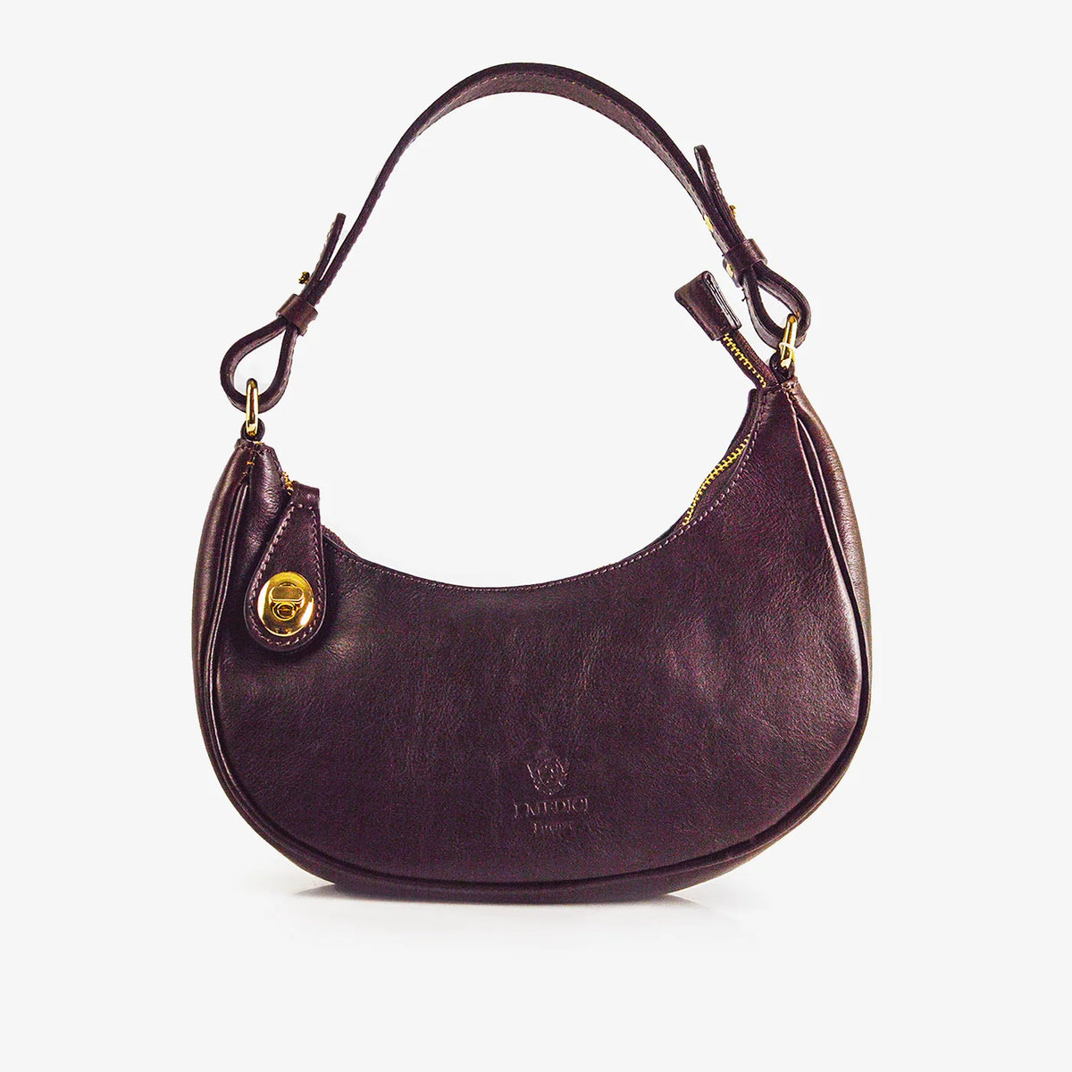 Flavia Italian Leather Small Shoulder Bag, Made in Italy