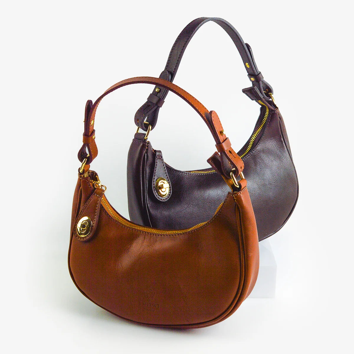 Flavia Italian Leather Small Shoulder Bag, Made in Italy