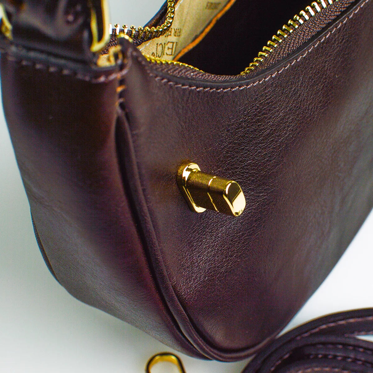 Flavia Italian Leather Small Shoulder Bag, Made in Italy