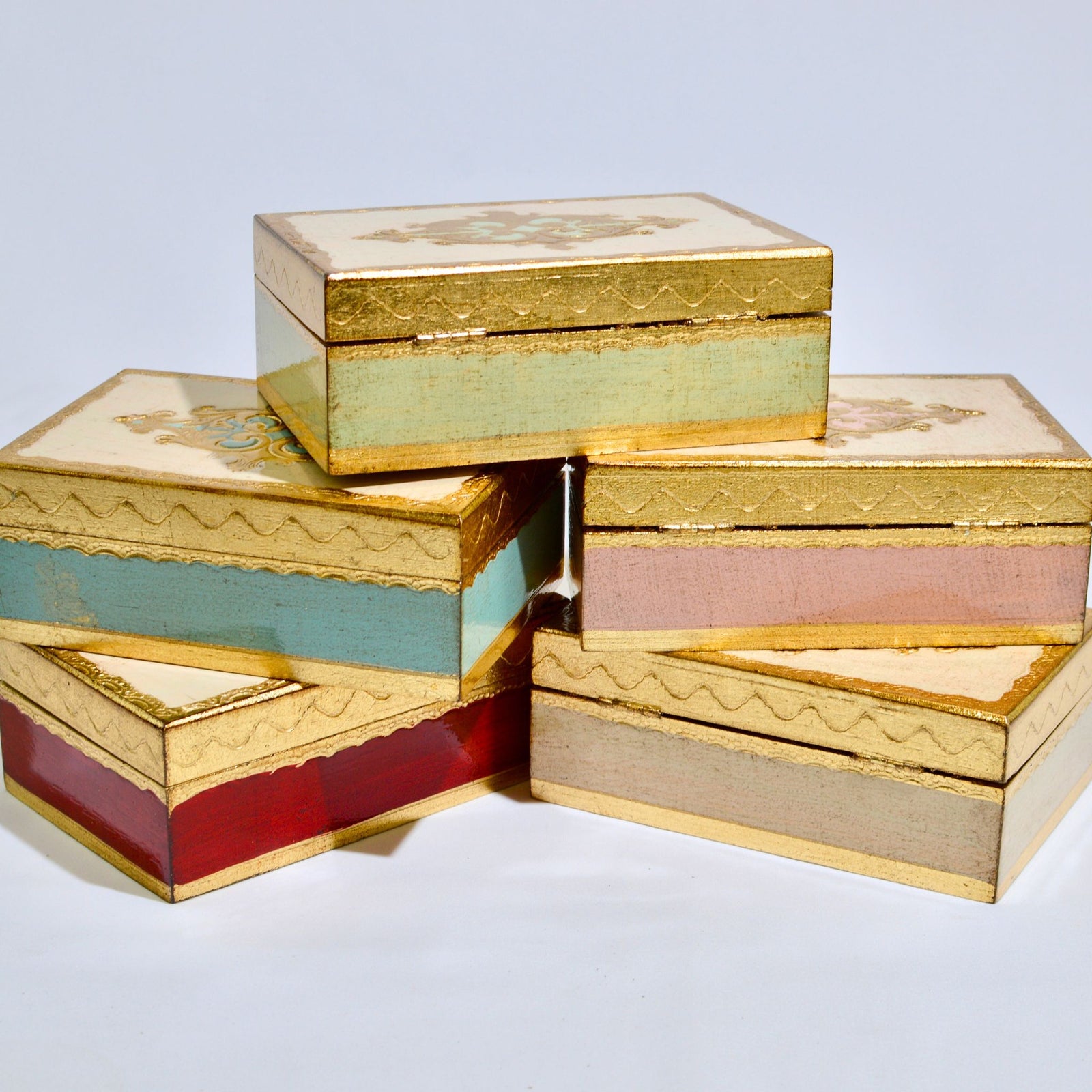 Florentine Carved Wood Jewelry/Storage Box, 4 x 6 - My Italian Decor