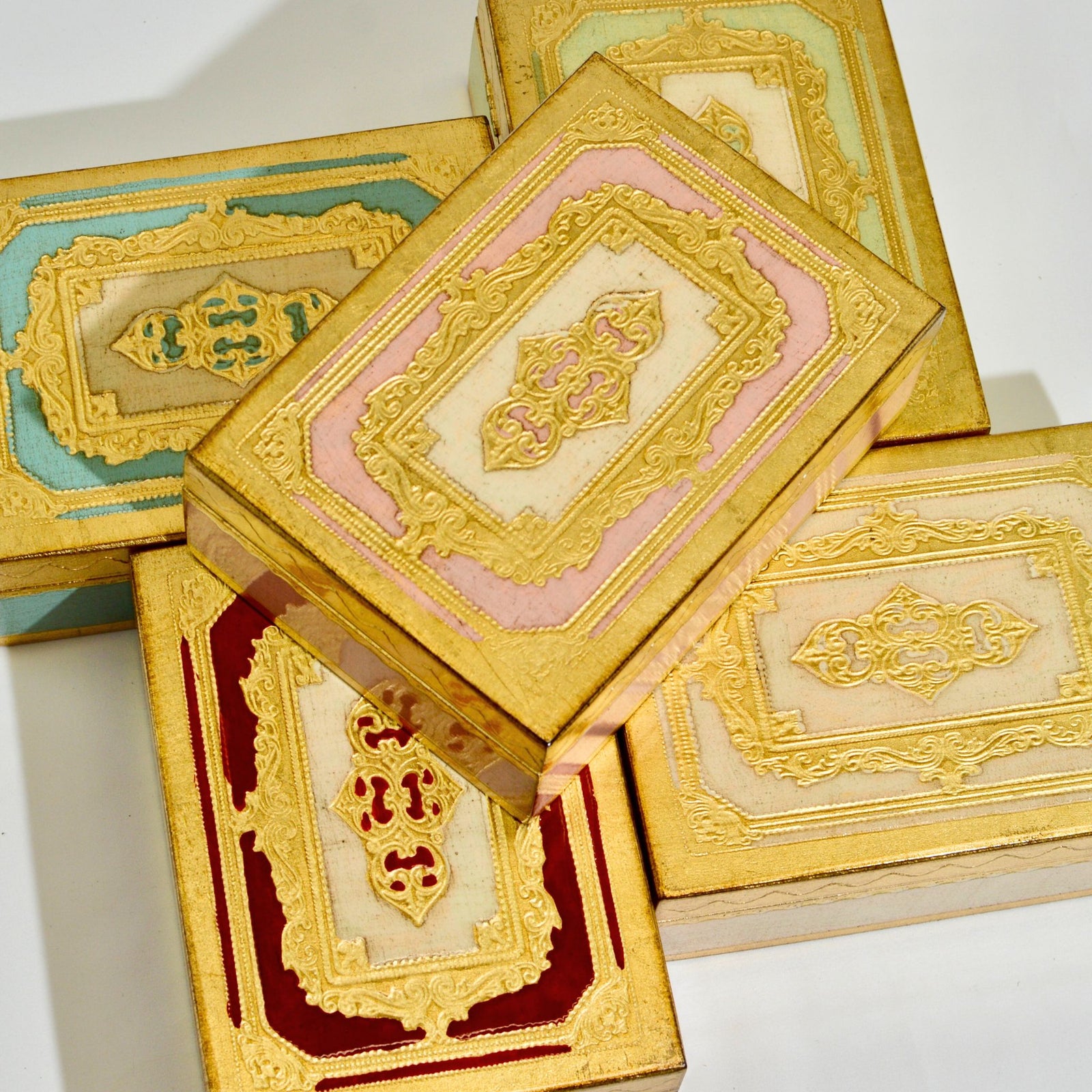 Florentine Carved Wood Jewelry/Storage Box, 5 x 7 - My Italian Decor