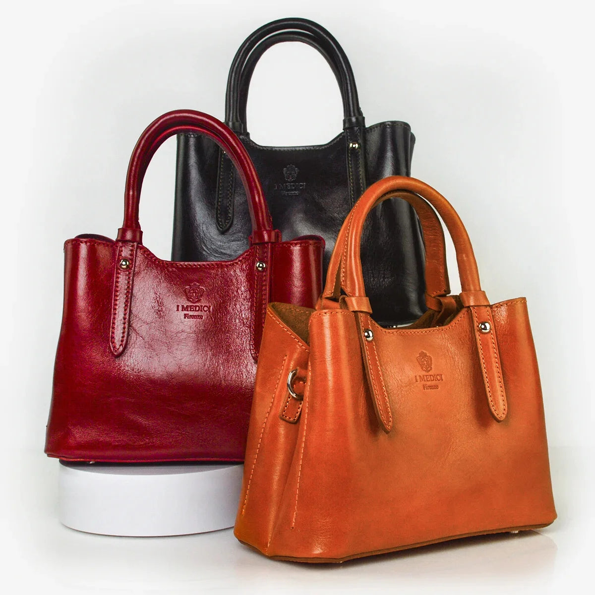 Mirabella Top Handle Bag, Italian Leather