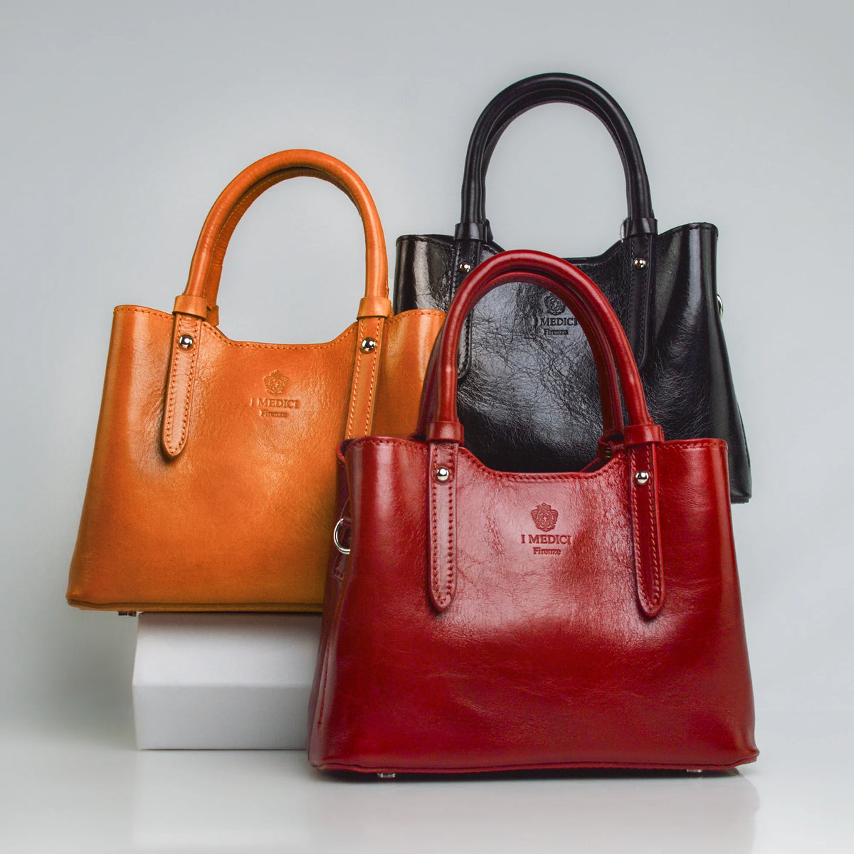 Mirabella Top Handle Bag, Italian Leather