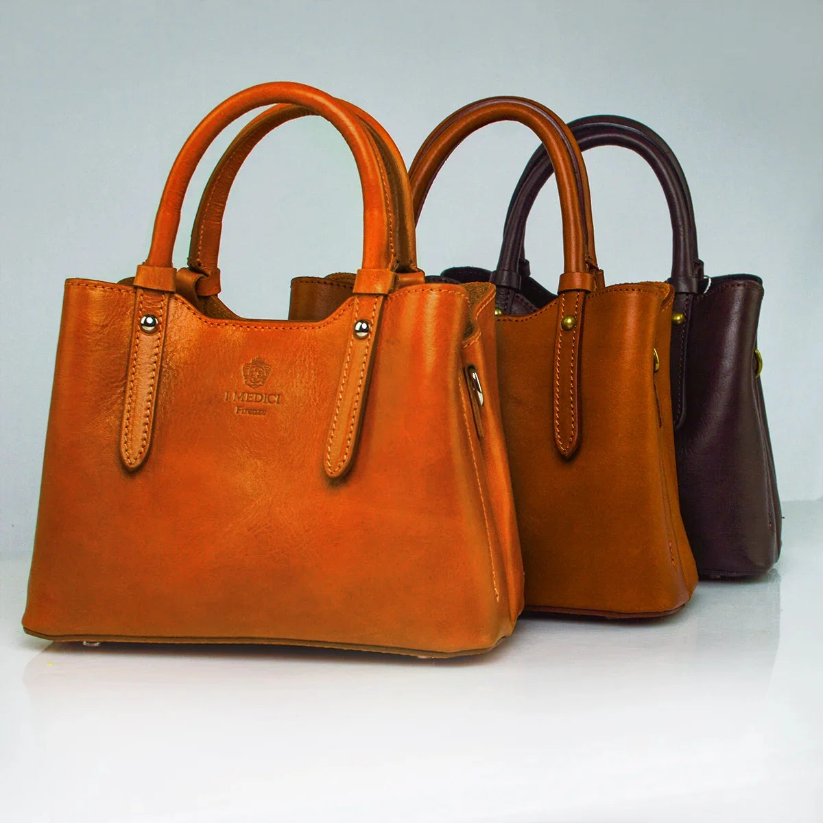 Mirabella Top Handle Bag, Italian Leather