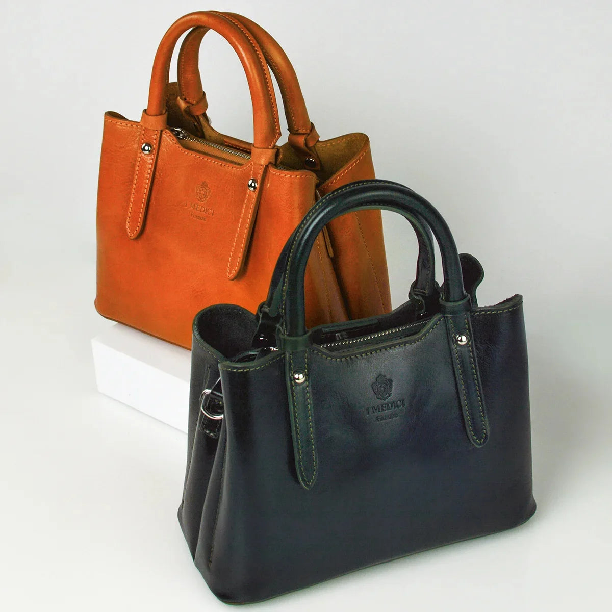 Mirabella Top Handle Bag, Italian Leather