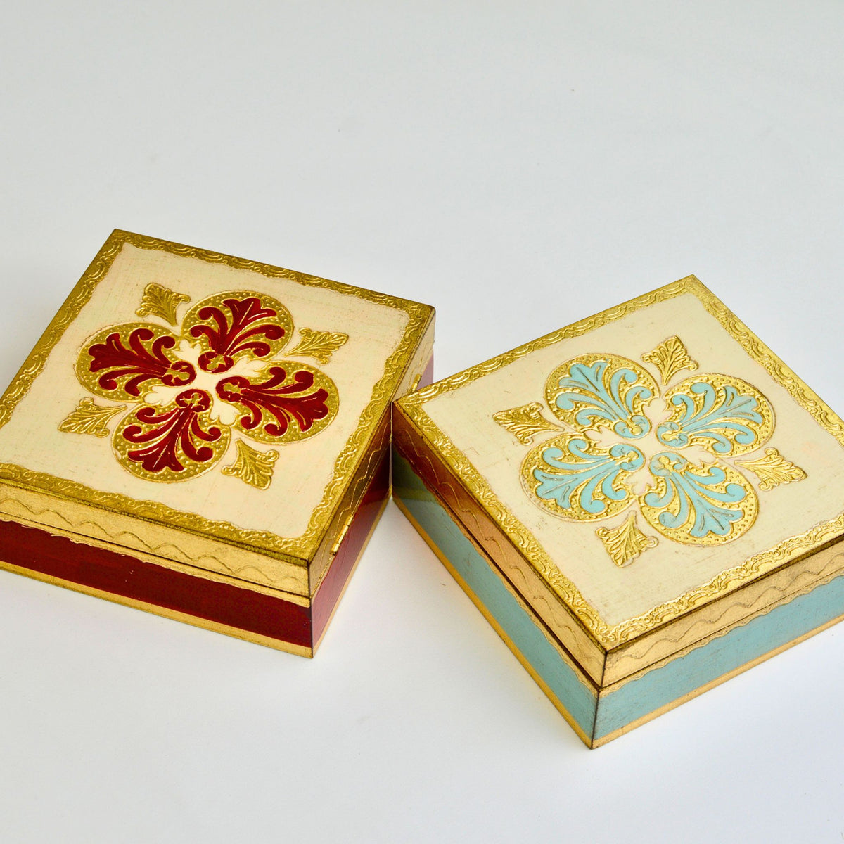 Florentine Carved Square 6x6 Jewelry/Storage Box - My Italian Decor