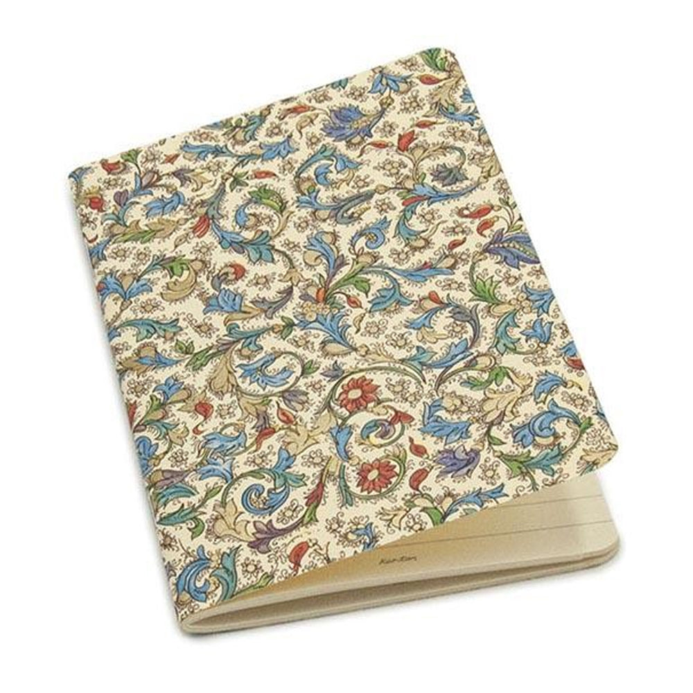 Set of 4 softcover Florentine design journals in 4x6 size, featuring elegant medicea pattern, by My Italian Decor.