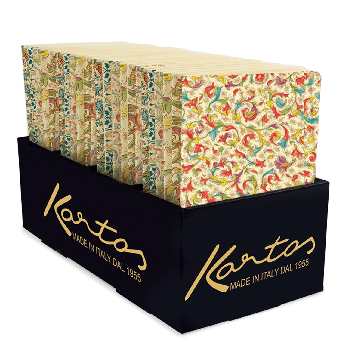 Set of 4 My Italian Decor softcover journals with Florentine design, 4x6 inches, featuring elegant decorative covers.