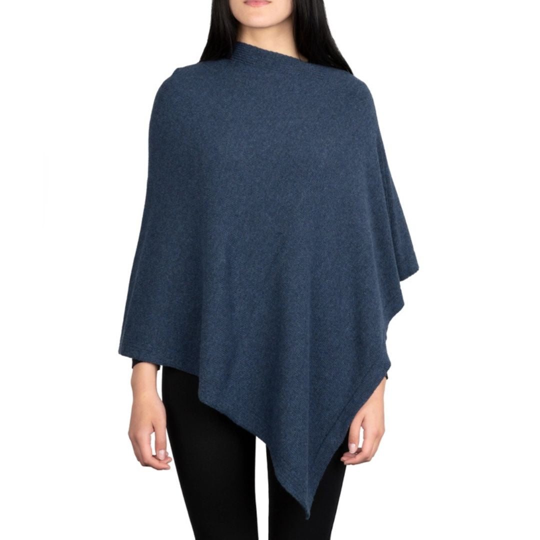 Cashmere Blend Poncho / Topper, Made in Italy