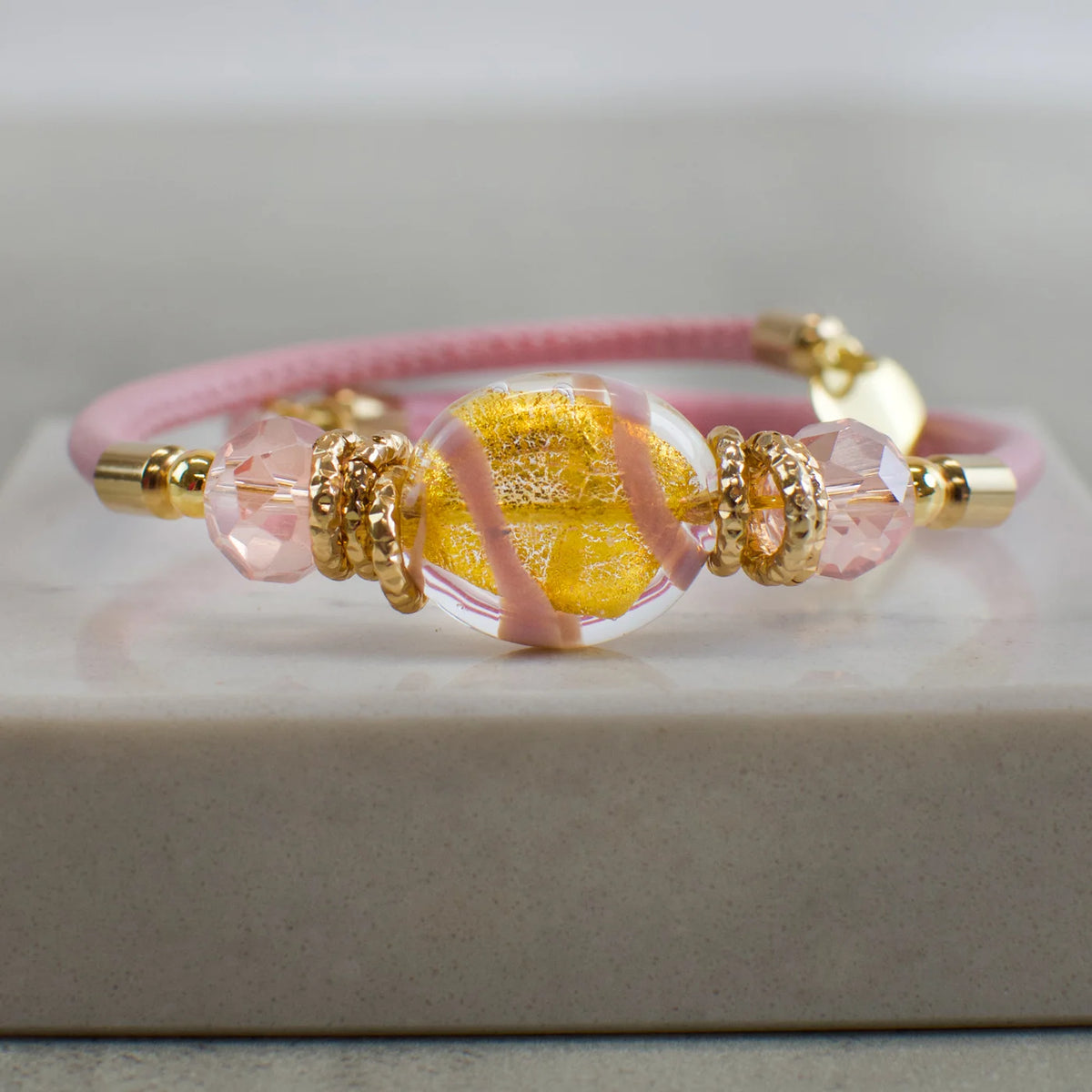 Murano Glass Adelina Beaded Bracelet, Made In Italy - My Italian Decor