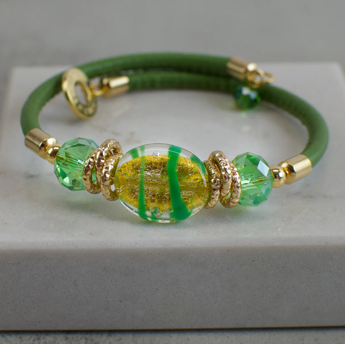 Murano Glass Adelina Beaded Bracelet, Made In Italy - My Italian Decor