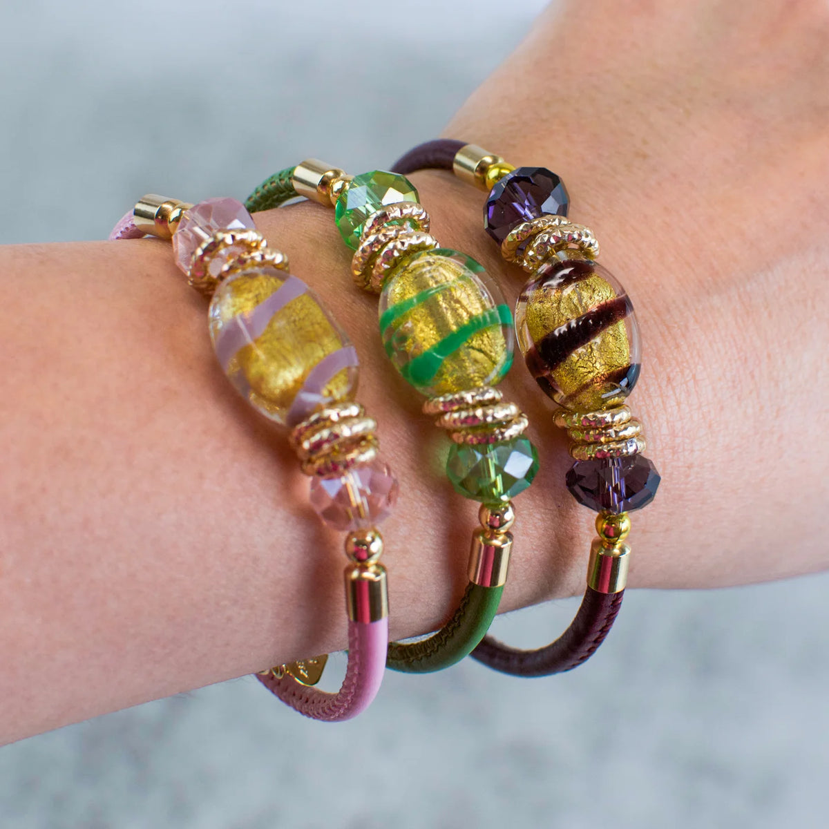 Murano Glass Adelina Beaded Bracelet, Made In Italy - My Italian Decor