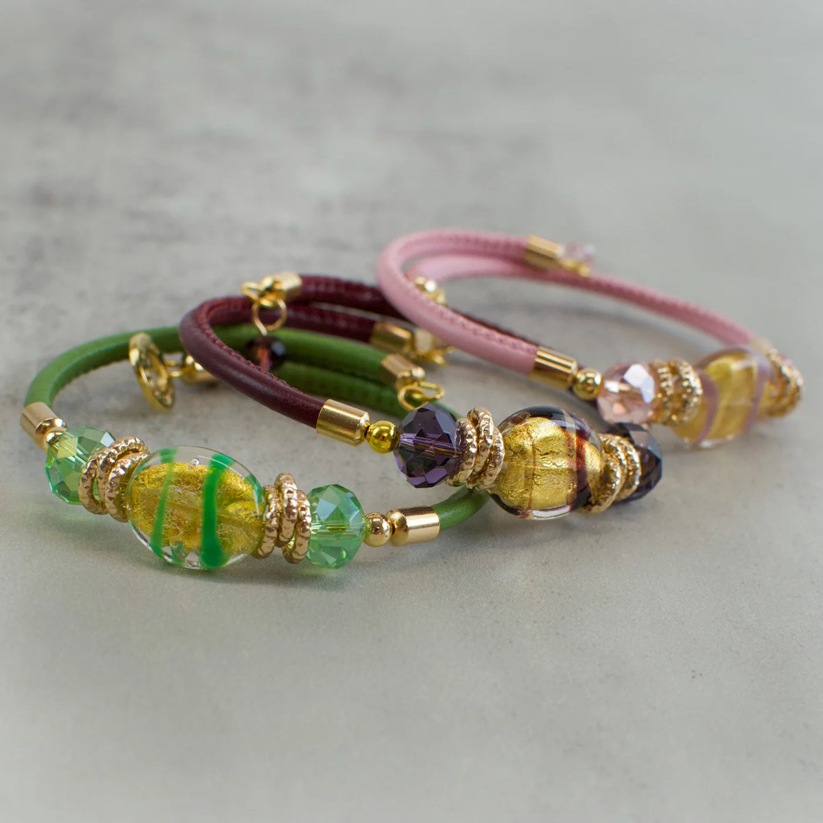 Murano Glass Adelina Beaded Bracelet, Made In Italy - My Italian Decor