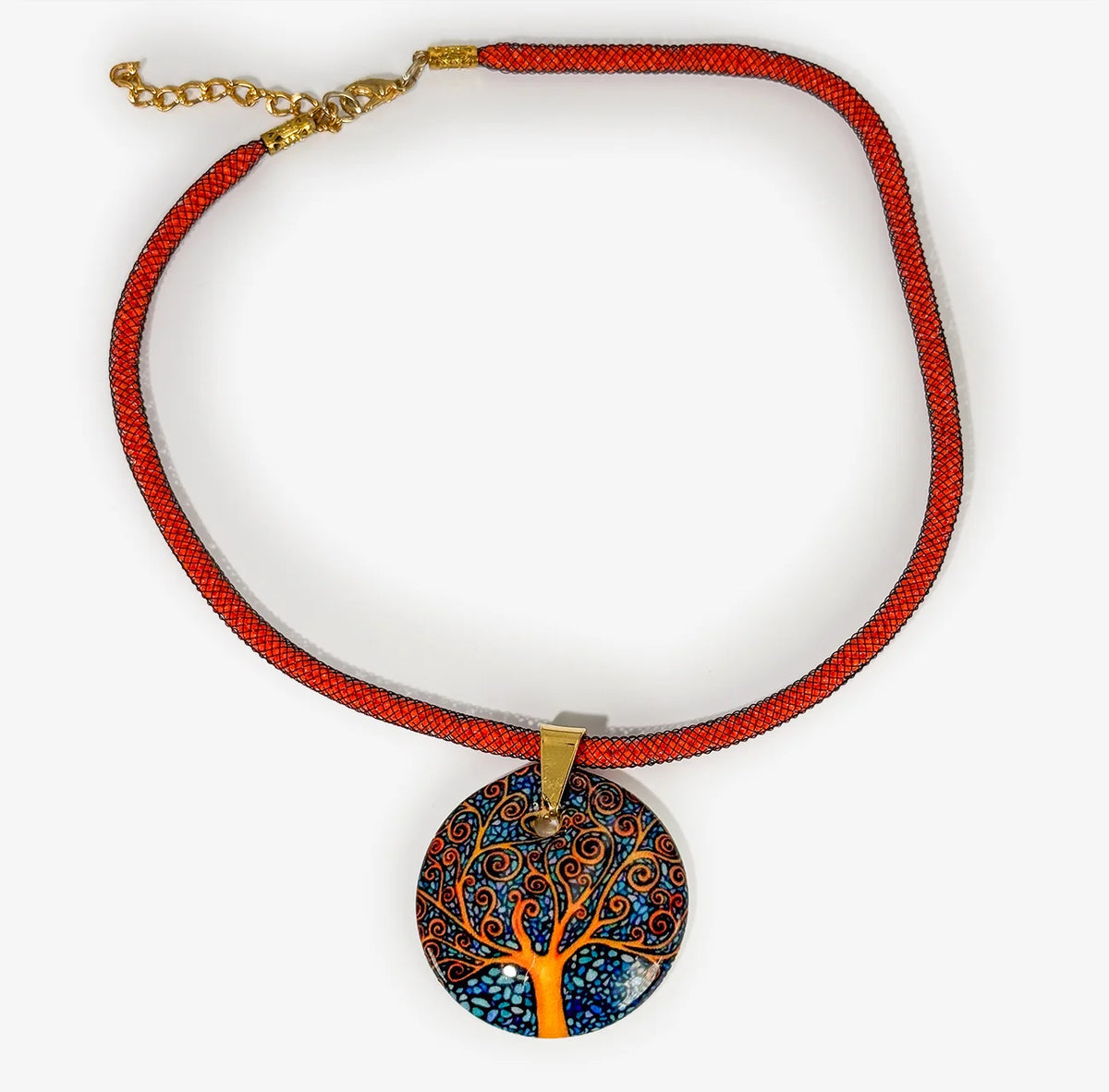 Art Pendant Necklace - Van Gogh, Gustav Klimt, Kandinsky