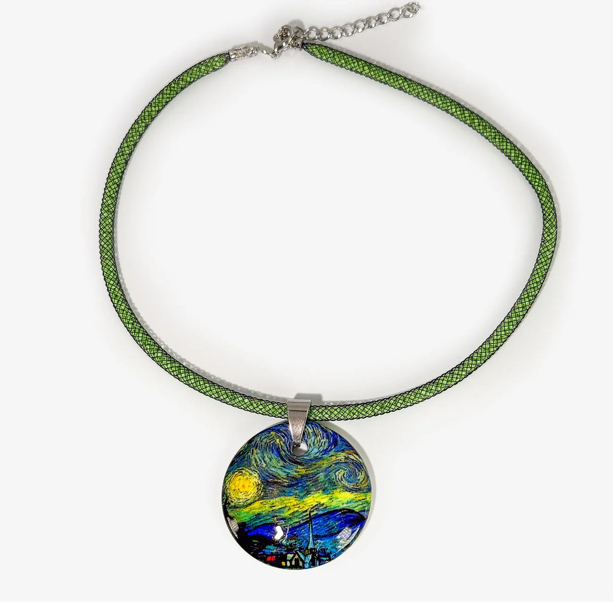 Art Pendant Necklace - Van Gogh, Gustav Klimt, Kandinsky