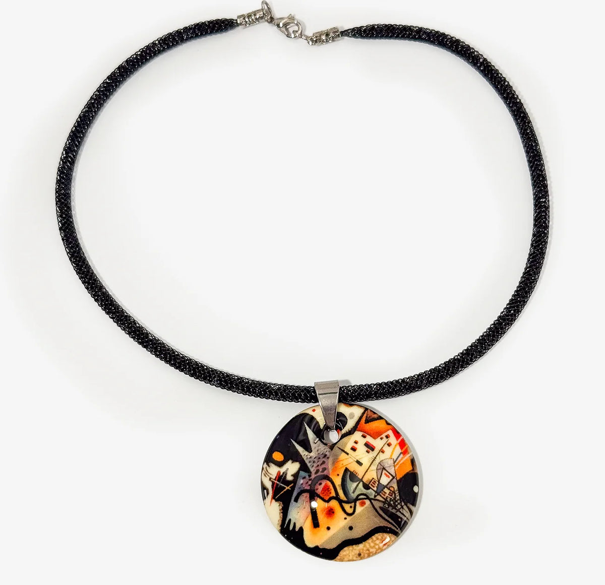 Art Pendant Necklace - Van Gogh, Gustav Klimt, Kandinsky