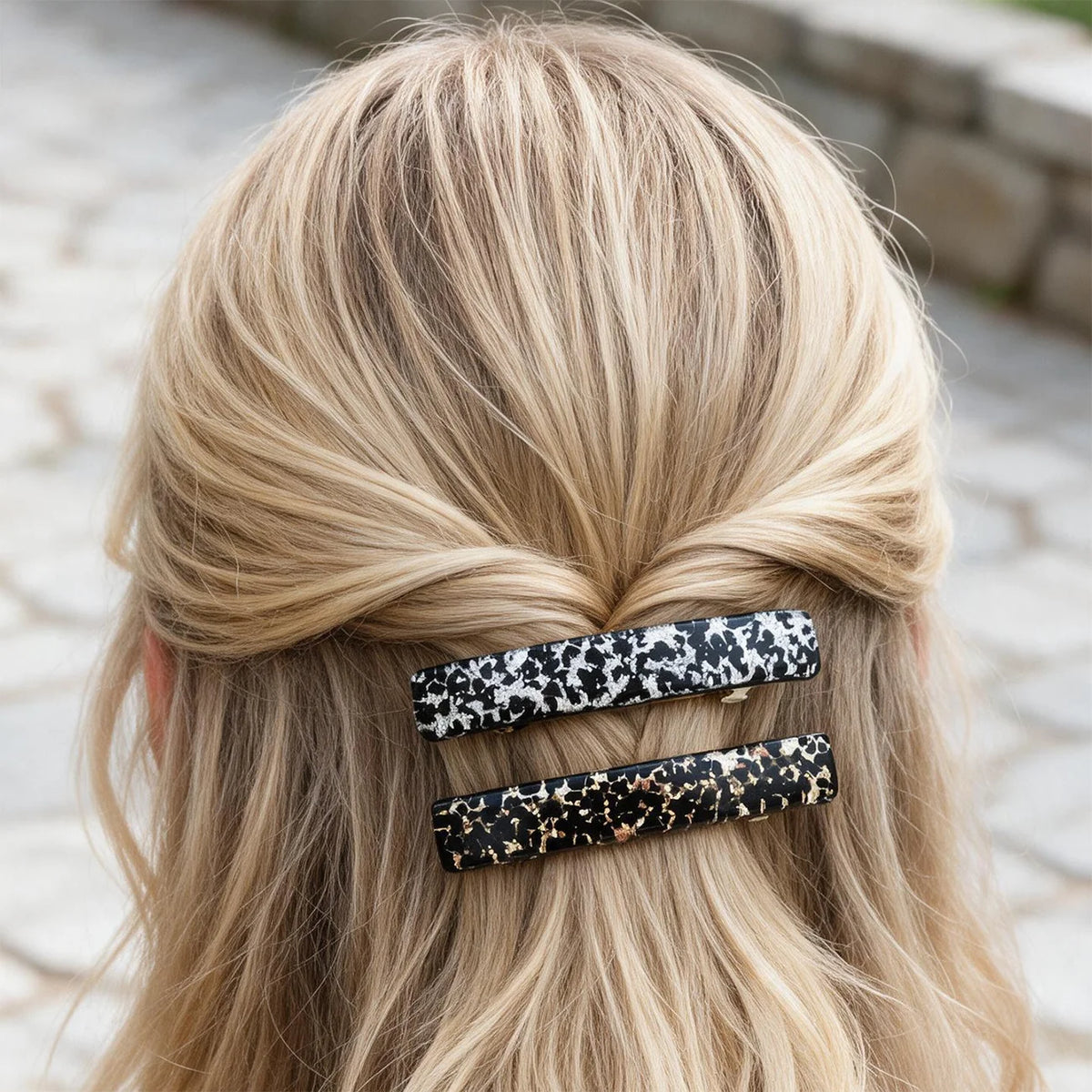 Murano Glass Hair Barrette - Hair Clip