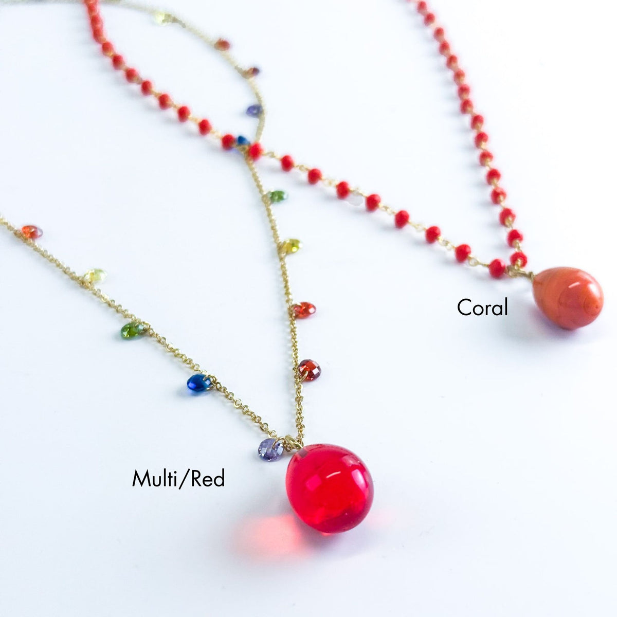 Murano Glass Pioggia Necklace, Handcrafted in Italy