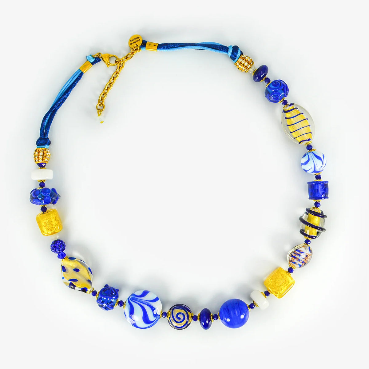 Luna Statement Murano Glass Necklace, Made in Italy