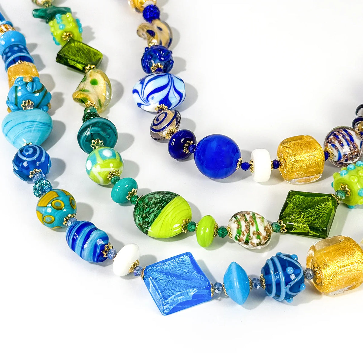 Luna Statement Murano Glass Necklace, Made in Italy