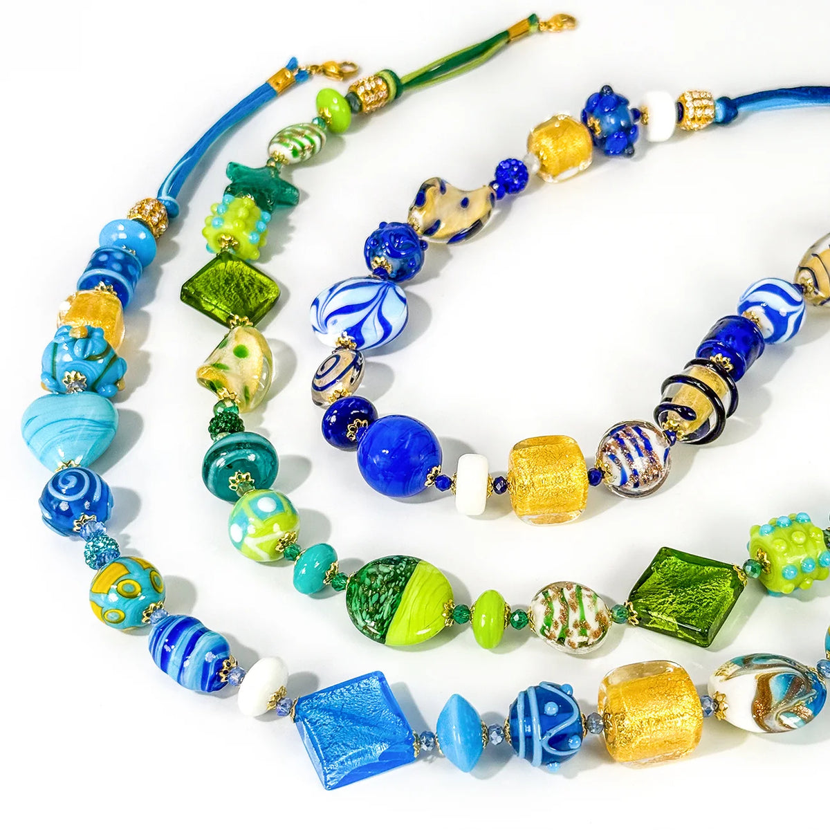 Luna Statement Murano Glass Necklace, Made in Italy