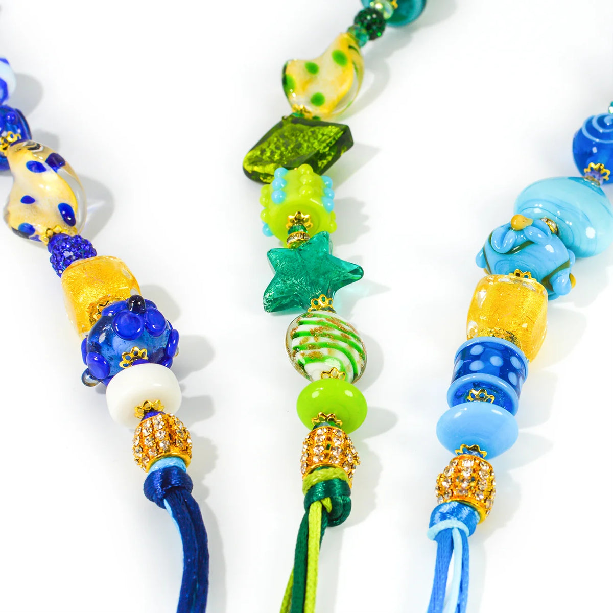 Luna Statement Murano Glass Necklace, Made in Italy
