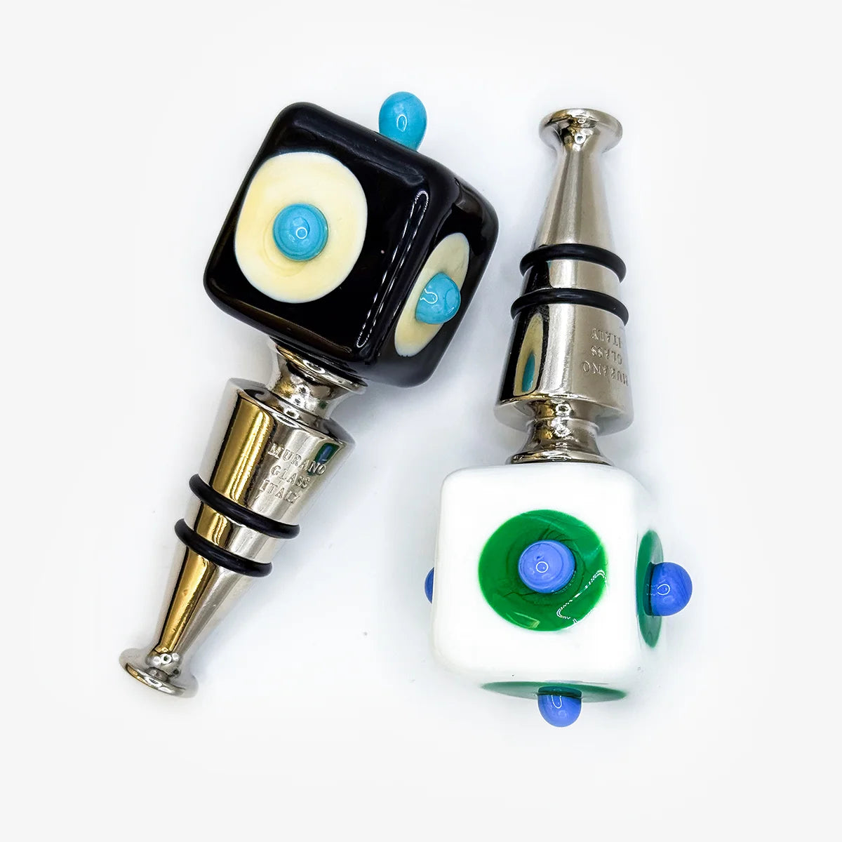 Murano Glass Wine Stopper, Dots