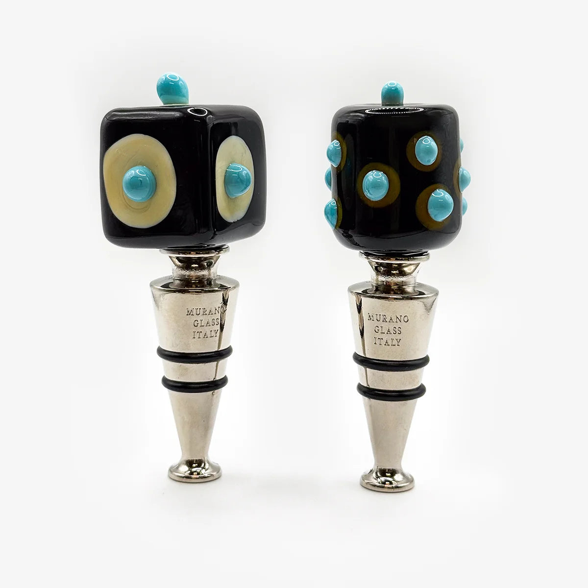 Murano Glass Wine Stopper, Dots