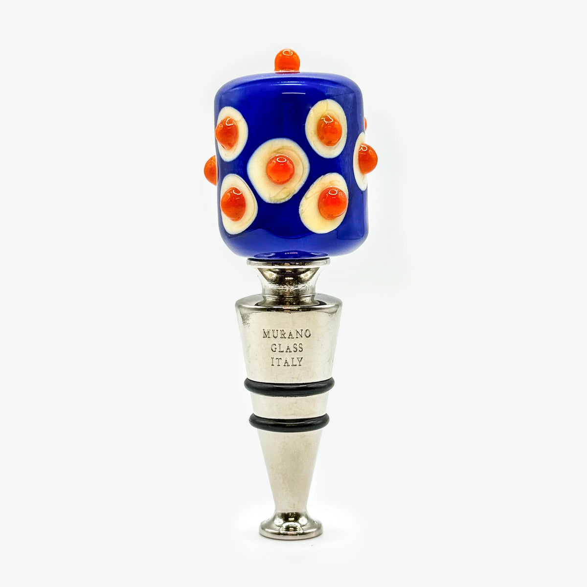 Murano Glass Wine Stopper, Dots