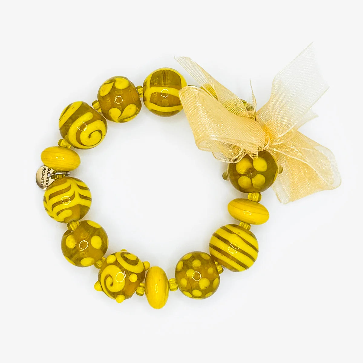 Lemon Fruit Bracelet - Earrings - Murano Glass Beads