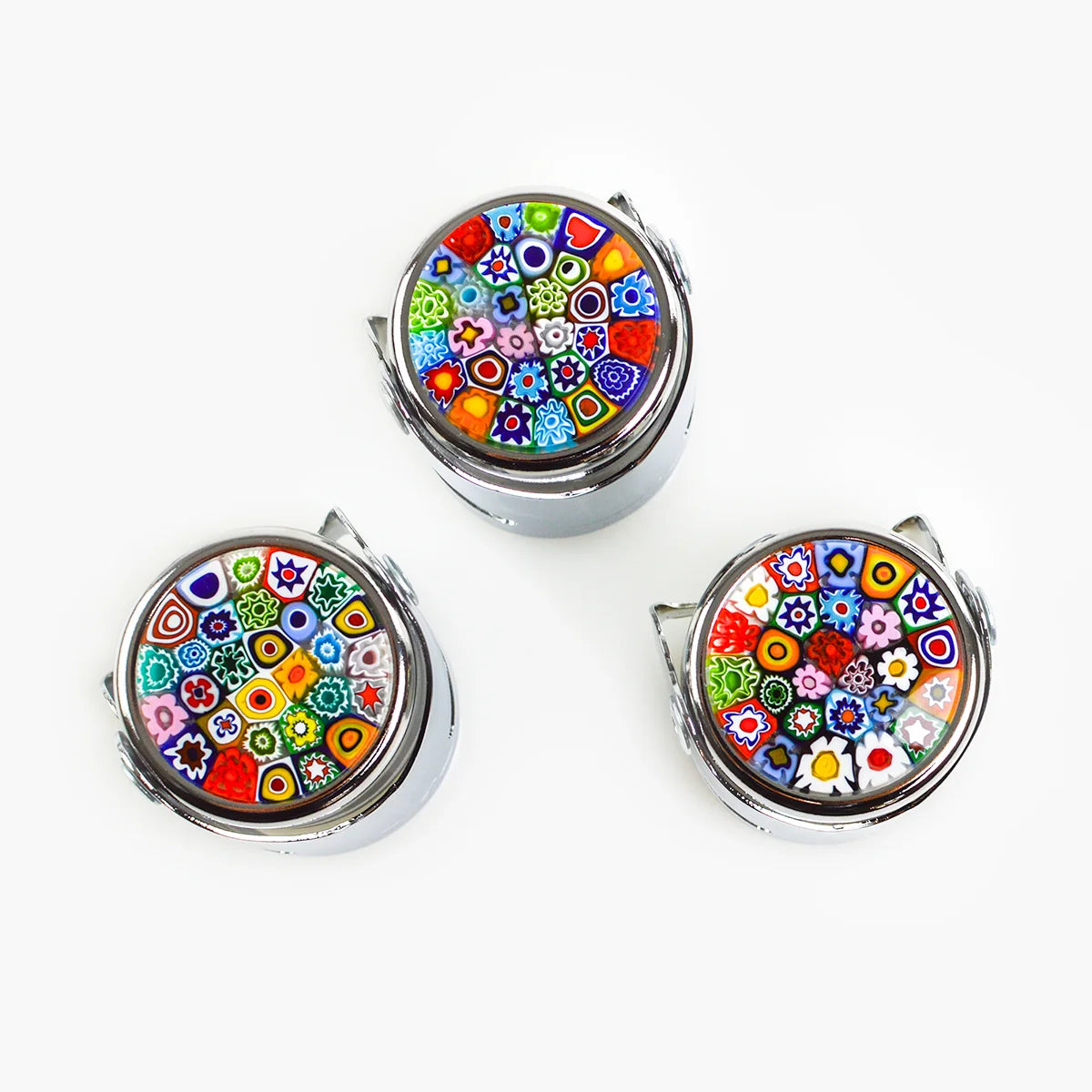 Millefiori Champagne stopper by My Italian Decor, made in Italy, designed to preserve bubbly bottles with colorful glass accents.