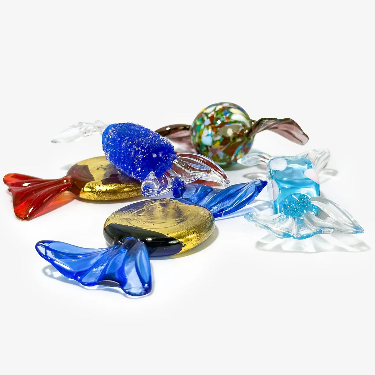 Murano Glass Candy, Classic, Set of 3, 5, or 10 Candies