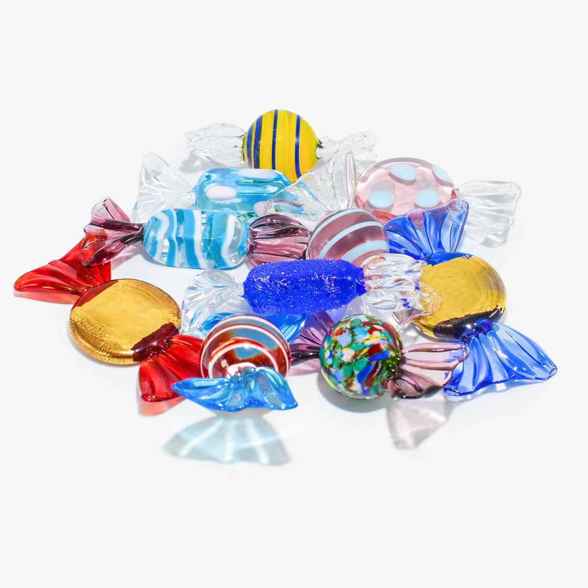 Murano Glass Candy, Classic, Set of 3, 5, or 10 Candies